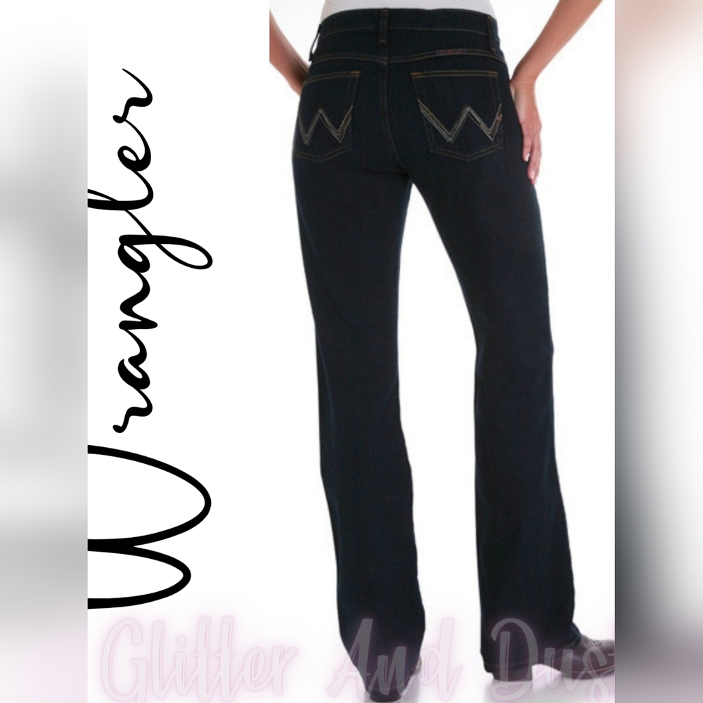 Wrangler Q-Baby Embroidered Flex Waist Denim Jeans
